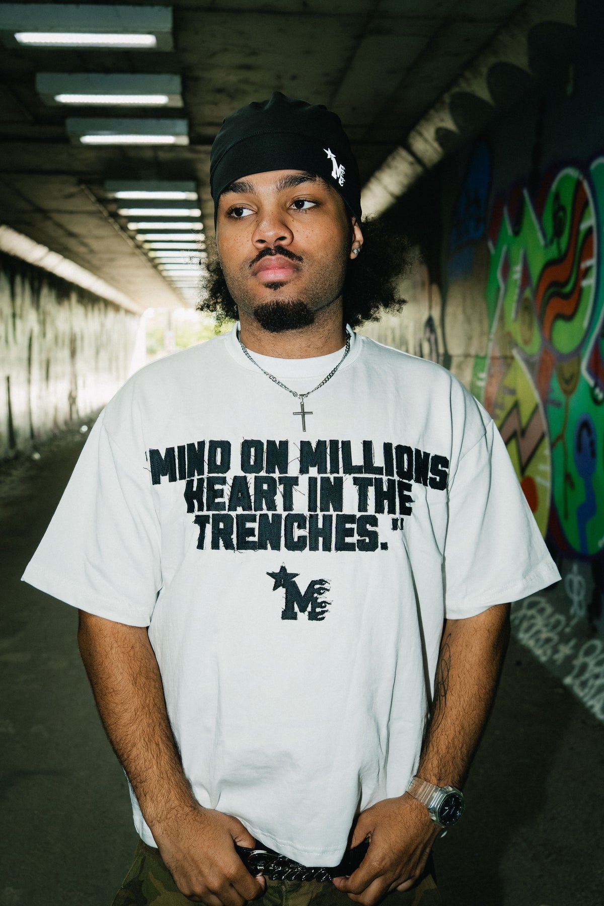 MMG TRENCH TEE (WHITE)