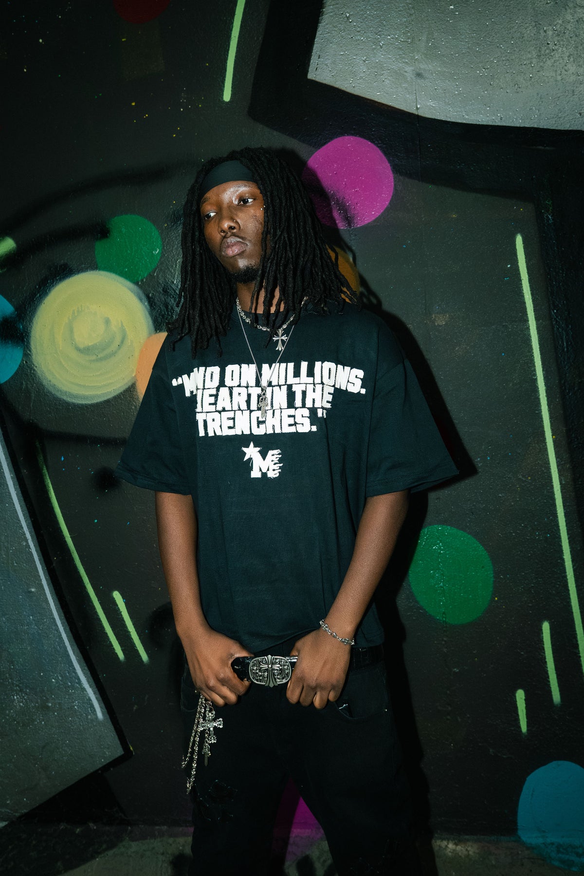 MMG TRENCH TEE (BLACK)