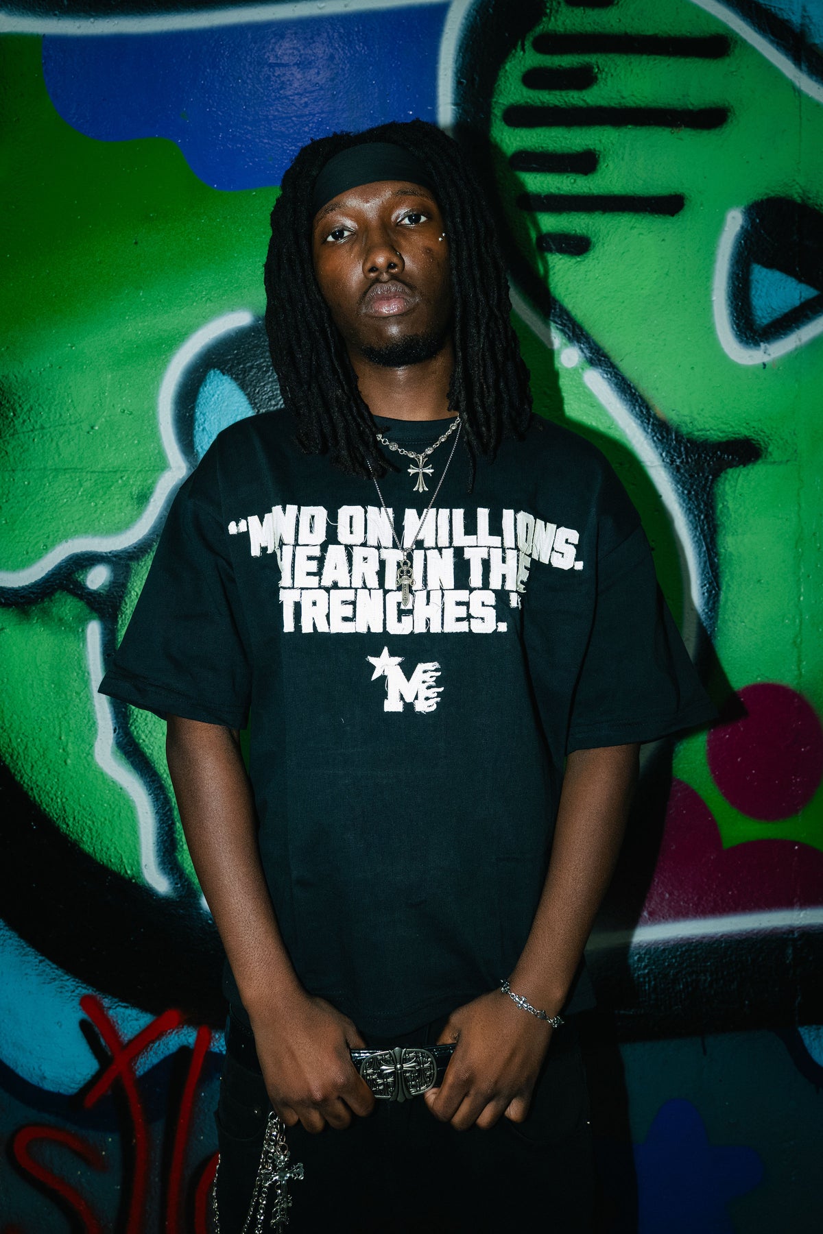 MMG TRENCH TEE (BLACK)
